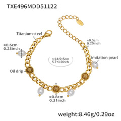 Beaded Charm Chain Necklace or Bracelet