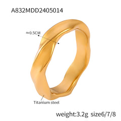 Textured Cubic Zirconia Statement Rings