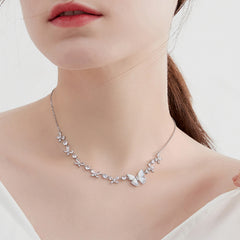 Marielle Pavé Butterfly Choker Necklace