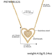 Cubic Zirconia Heart Layered Necklace Designs