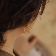Nadine Vintage-Inspired Pavé Twisted Stud Earrings