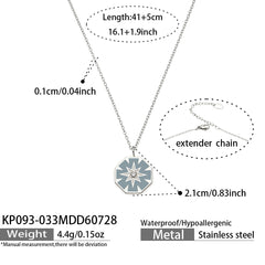 Silver-Tone Celestial & Cross Pendant Necklaces