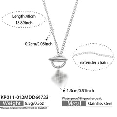 Geometric and Heart Pendant Necklace Collection