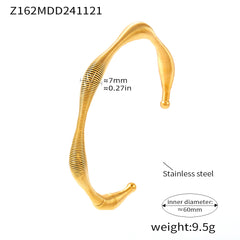 Textured Spiral Open Bangle Designs