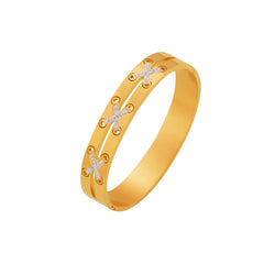 Sparkling Star Detail Bangle Bracelet