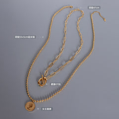 Toggle Chain and Coin Pendant Necklace Designs