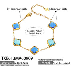Color Crackle Accent Flower Jewelry