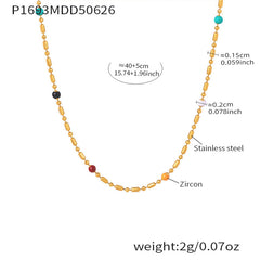 Cubic Zirconia Double Circle Necklace or Bracelet