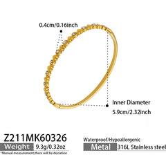 Heart Cubic Zirconia Bangle Designs