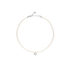 Camille Pearl Heart Pendant Necklace