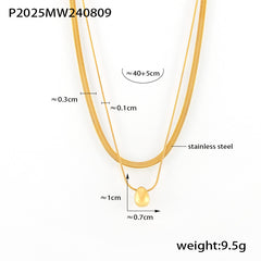 Layered Sphere Pendant Necklace