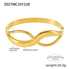 18K Gold-Plated Statement Bangle Designs