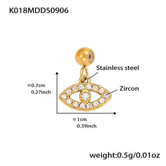 18K Gold-Plated Cubic Zirconia Charms and Chain Designs