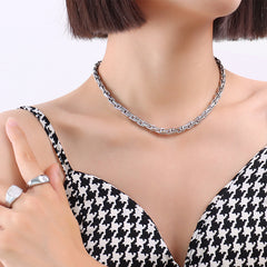 18K Gold-Plated Polished Link Necklace