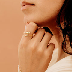 Nicolette Dainty Snake Adjustable Ring