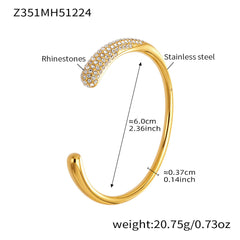 Cubic Zirconia Open Bangle Designs