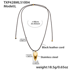 18K Gold-Plated Teardrop Pendant Jewelry