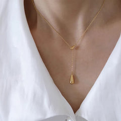 Nadine Vintage-Inspired Teardrop Necklace
