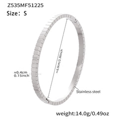 18K Gold-Plated Sparkling Bangle Bracelet