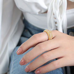 Pave Stone Dome Ring