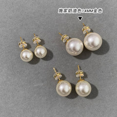 Camille Vintage-Inspired Pearl Stud Earrings No. 643771