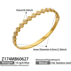 Cubic Zirconia Geometric & Clover Bracelets