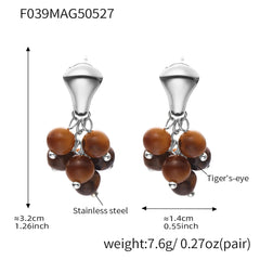 Bead Cluster Drop Earrings
