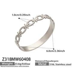 Sculptural Link Bangle Bracelet Designs