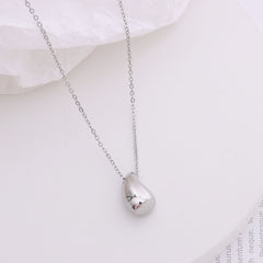 18K Gold-Plated Teardrop Pendant Necklace