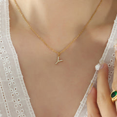 Sparkling Initial Pendant Necklace
