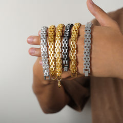 Men’s Textured Link Bracelet
