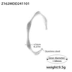 Textured Spiral Open Bangle Designs
