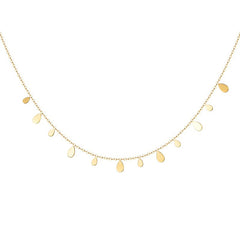 Camille Minimalist Teardrop Layered Necklace