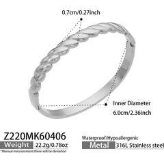 Geometric Cubic Zirconia Bangle Collection