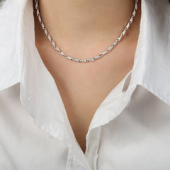 Textured Geometric Necklace Collection