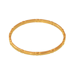 18K Gold-Plated Slim Polished Bangle Bracelet