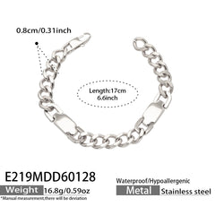 Chunky Cuban Link Stainless Steel Bracelet