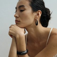 Camille Vintage-Inspired Wood Stud Earrings