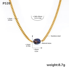 18K Gold-Plated Pearl Accent Necklace and Earrings
