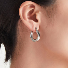 Twisted Multi-Row Hoop Earrings