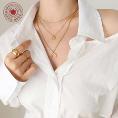 Celestial Layered Necklace & Bracelet