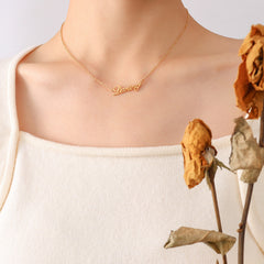 DARLING Script Pendant Necklace