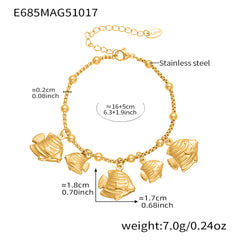 18K Gold-Plated Ocean Charm Bracelet Designs