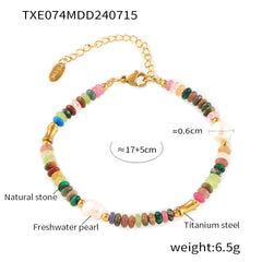 Colorful Natural Stone and Freshwater Pearl Jewelry