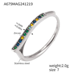 18K Gold-Plated Cubic Zirconia Open Band Ring