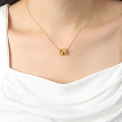 Twisted Sculptural Pendant Necklace
