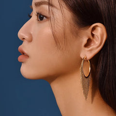 Daphne Statement Tassel Drop Earrings
