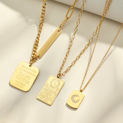 Geometric & Celestial Pendant Necklaces