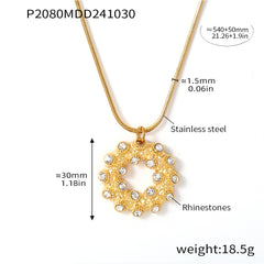Round Sparkling Earrings or Pendant Necklace
