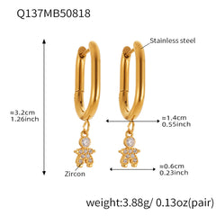 Sparkling Character Charm Earrings